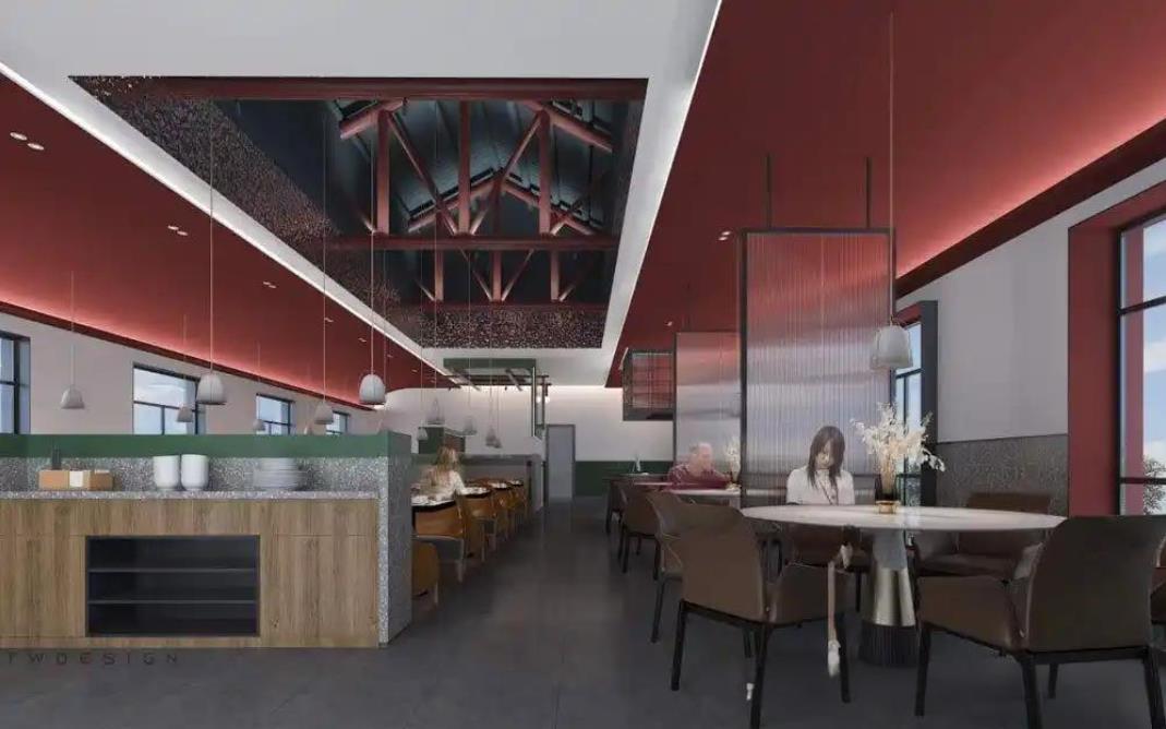 合肥蝦王餐飲店裝修設計效果圖案例