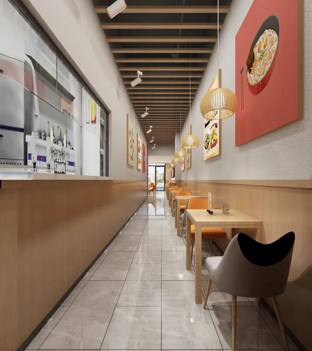 現(xiàn)代簡約餐飲店裝修設(shè)計(jì)