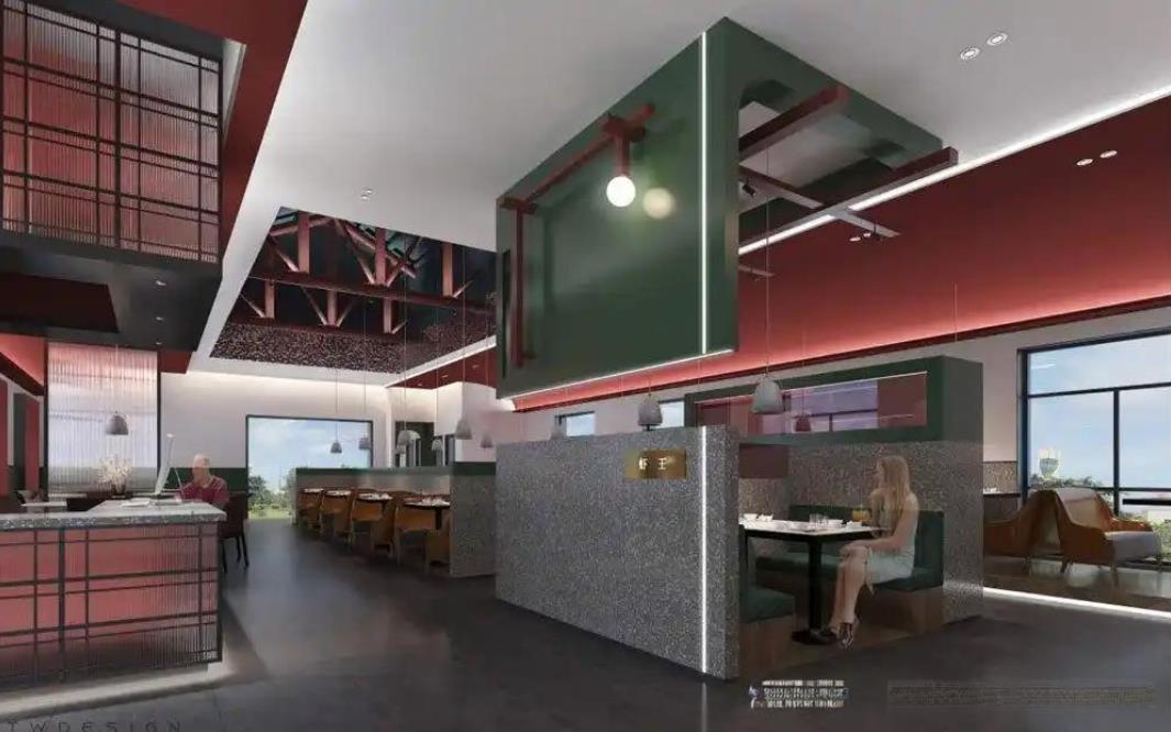 合肥蝦王餐飲店裝修設計效果圖案例