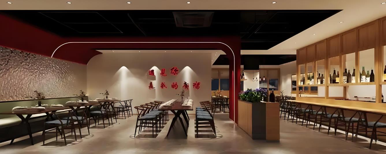 合肥400平日料餐飲店裝修設(shè)計(jì)效果圖 合肥400平日料餐飲店裝修設(shè)計(jì)效果圖