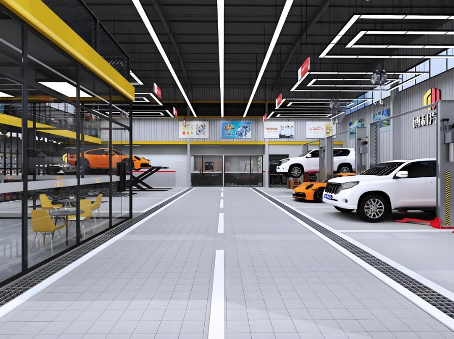 博利汽車(chē)修理廠(chǎng)設(shè)計(jì)效果圖