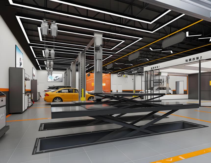 南方路捷汽車維修店裝修效果圖