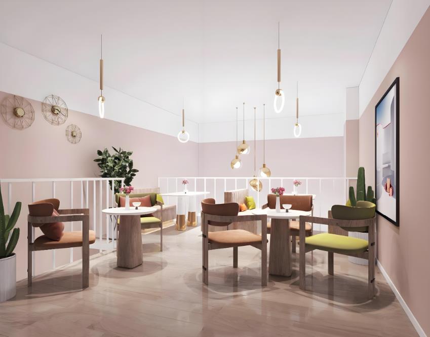 初禾坊甜品店裝修效果圖