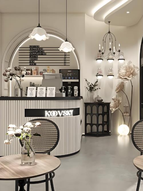 46㎡法式甜品店設(shè)計(jì)案例