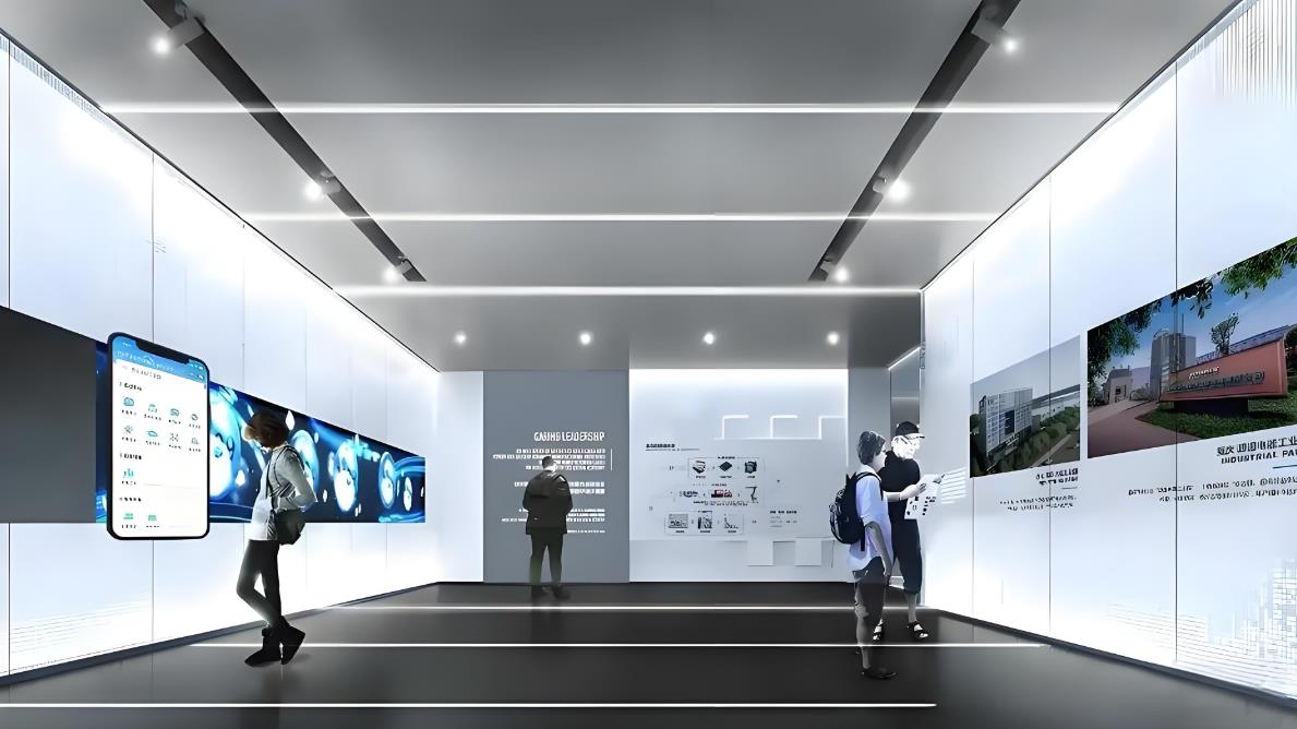 泰永長征數(shù)字化展廳裝修設計效果圖
