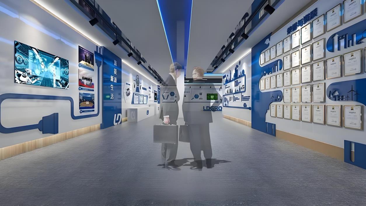 新能源汽車企業(yè)文化展廳設計效果圖