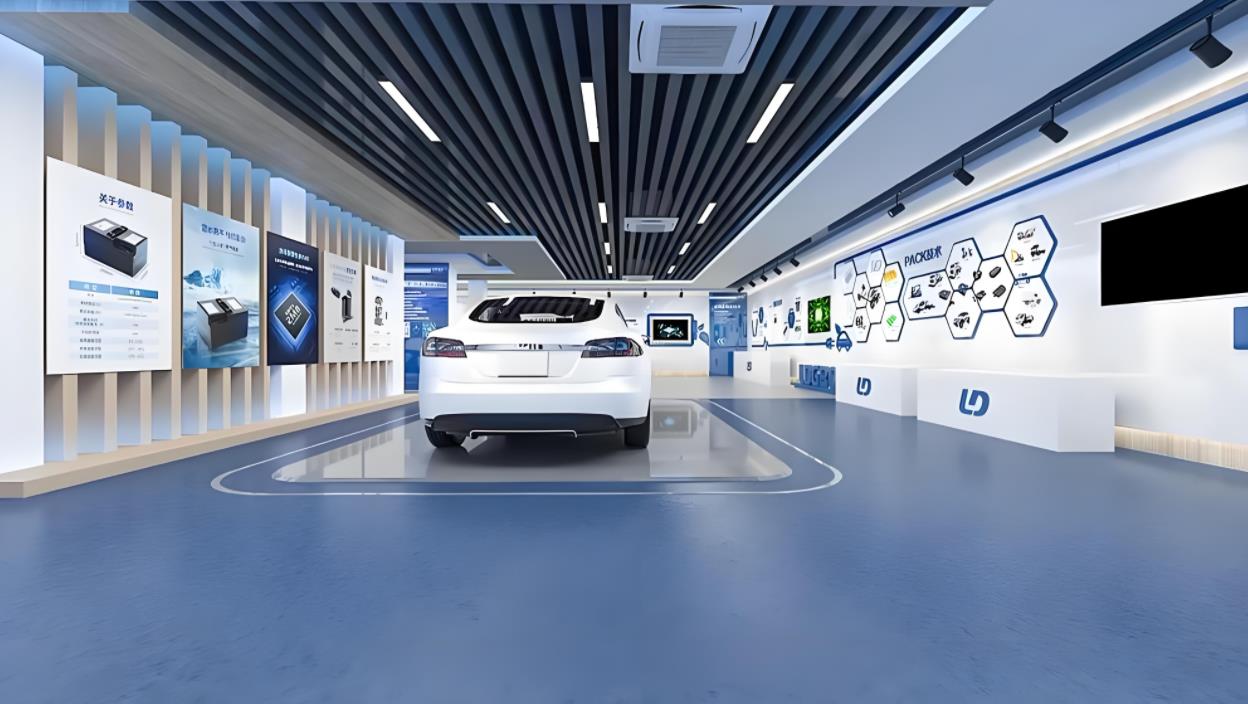 新能源汽車企業(yè)文化展廳設計效果圖