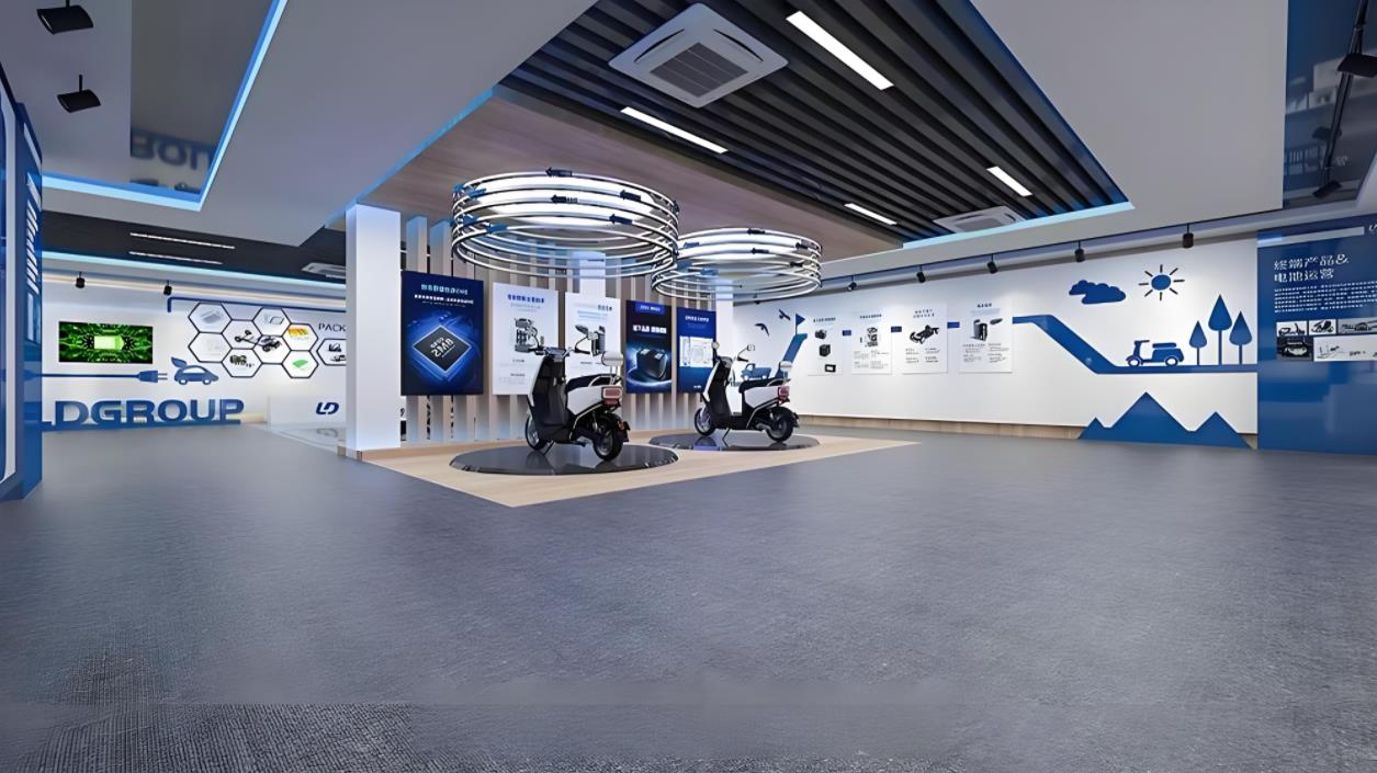 新能源汽車企業(yè)文化展廳設計效果圖